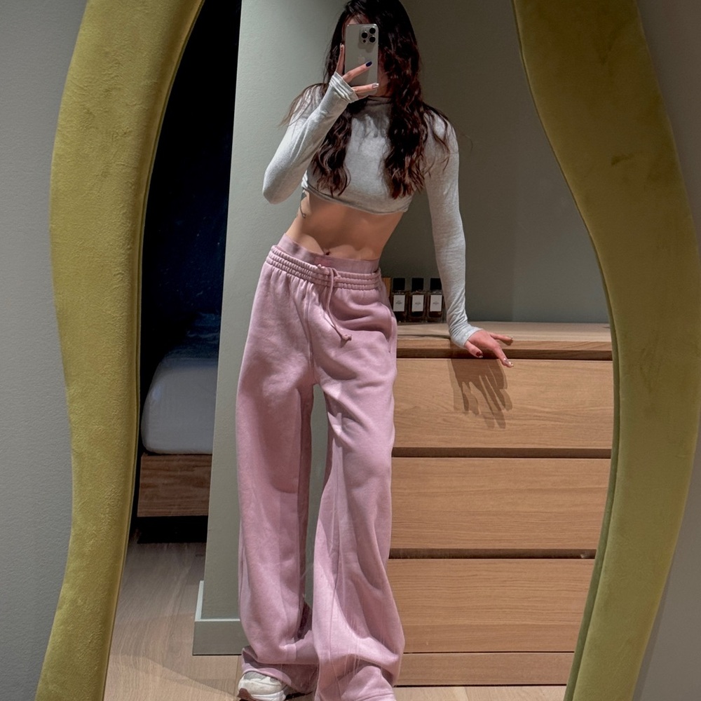 Skims double waisted Wide-Leg Pants size xxs limited edition Dusk